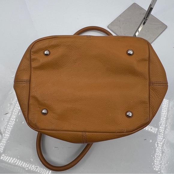 Tignanello Camel Slouchy Shape Leather Shoulder Bag Purse - Picture 6 of 9